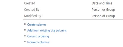 Click on create column